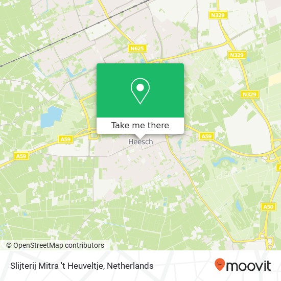 Slijterij Mitra 't Heuveltje map