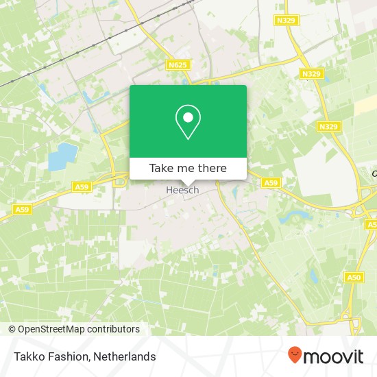 Takko Fashion, 't Dorp 62 5384 MC Bernheze map