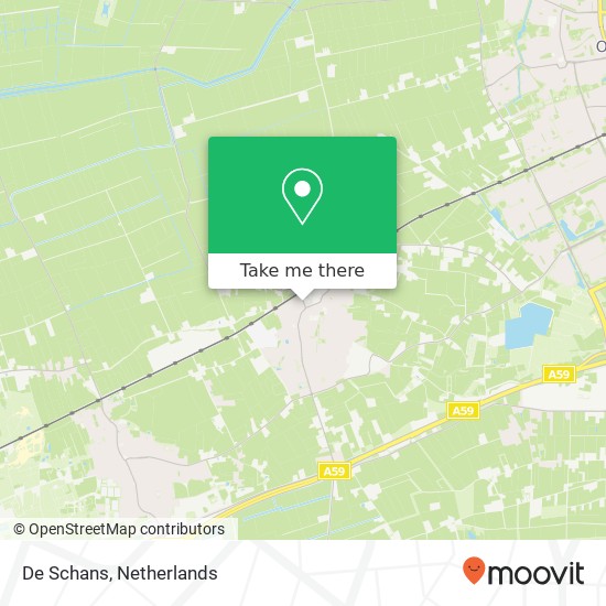 De Schans, Kerkstraat 5 5386 AC Oss map