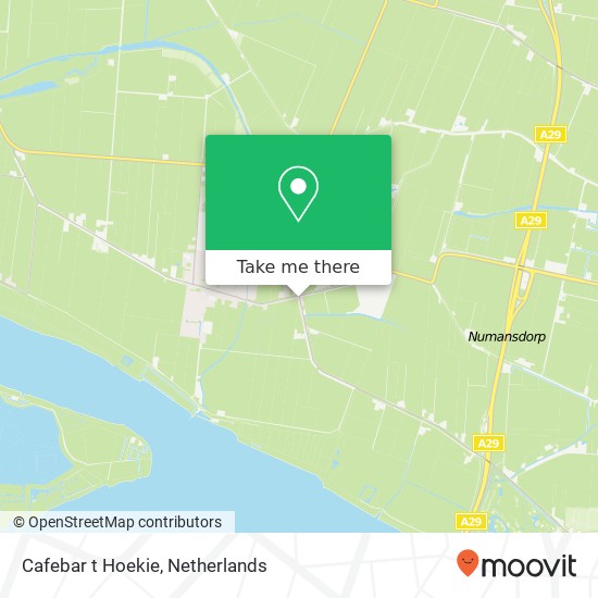 Cafebar t Hoekie, Schenkeldijk 2 3284 LN Korendijk map