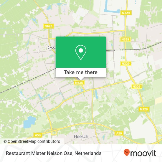Restaurant Mister Nelson Oss, Martin Lutherkingplein 5342 Oss map