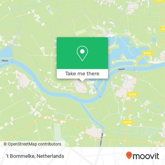 't Bommelke, Kerkstraat 36 6627 AM West Maas en Waal map