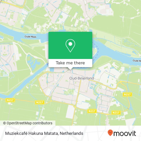 Muziekcafé Hakuna Matata map