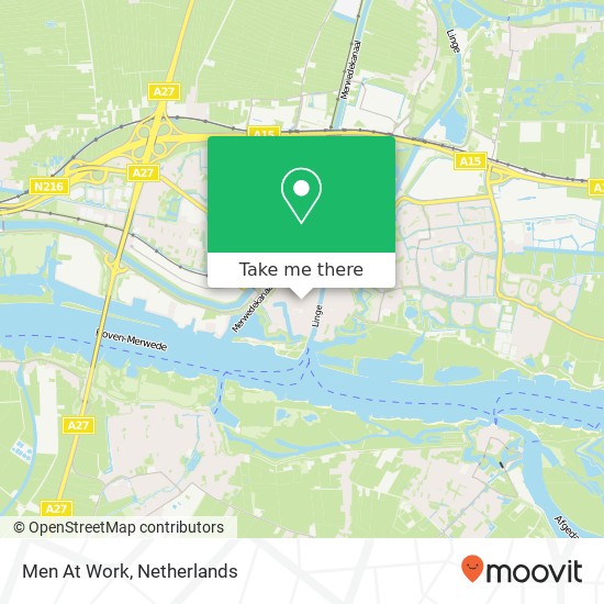 Men At Work, Gasthuisstraat 30 4201 JP Gorinchem map