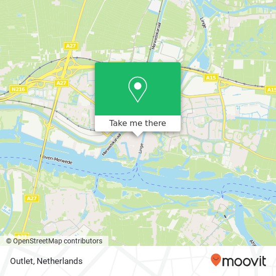 Outlet, Arkelstraat 47 4201 KB Gorinchem map