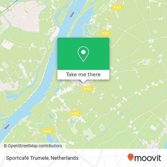 Sportcafé Trumele map