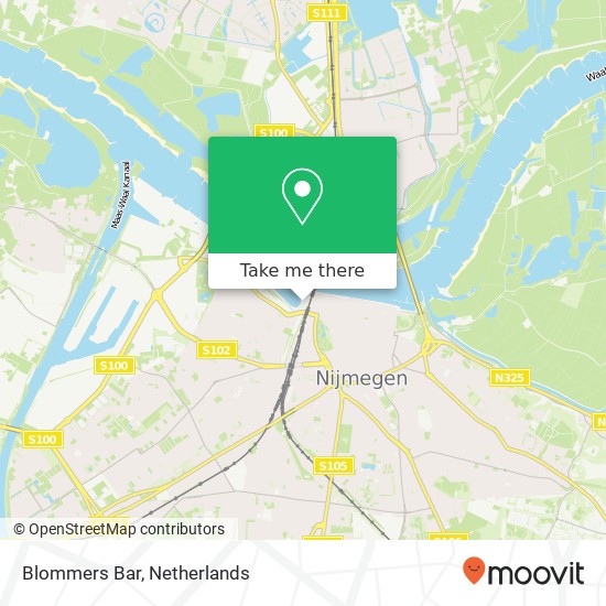 Blommers Bar map