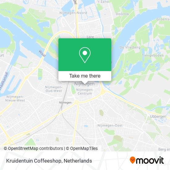 Kruidentuin Coffeeshop map