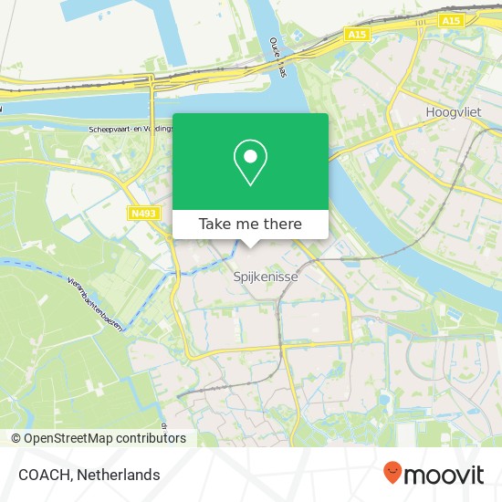 COACH, Nieuwstraat 1 3201 EC Nissewaard map