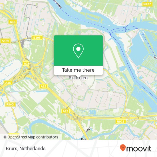 Brurs, Koningsplein 14 2981 EA Ridderkerk map
