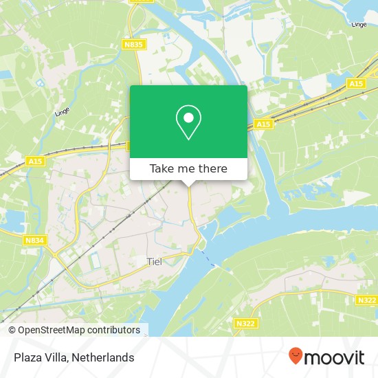 Plaza Villa, Binnenhoek 4005 CC Tiel map
