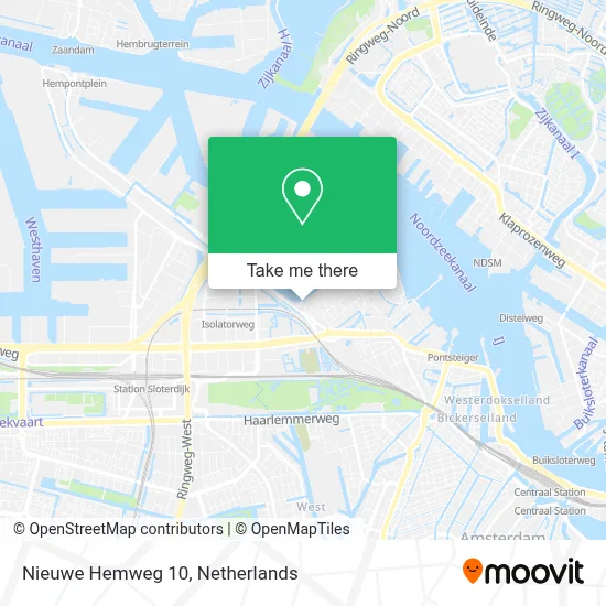Nieuwe Hemweg 10 map