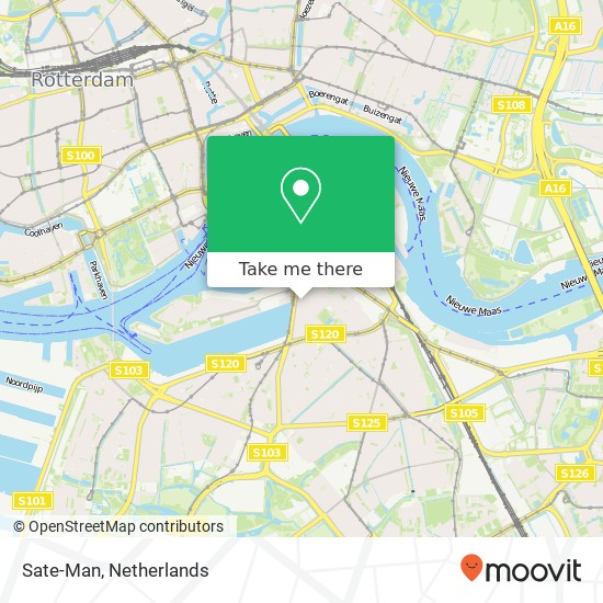 Sate-Man, Pretorialaan 8A 3072 EM Rotterdam map