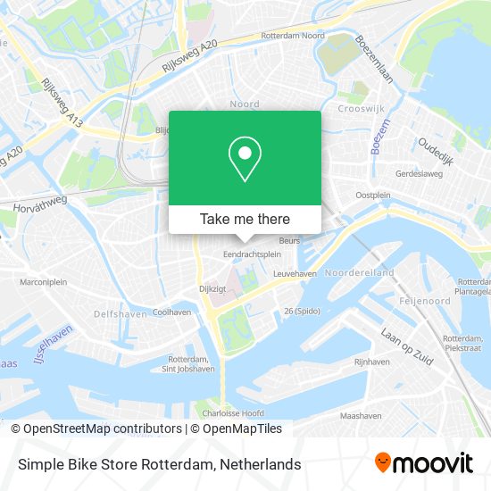 Simple Bike Store Rotterdam map