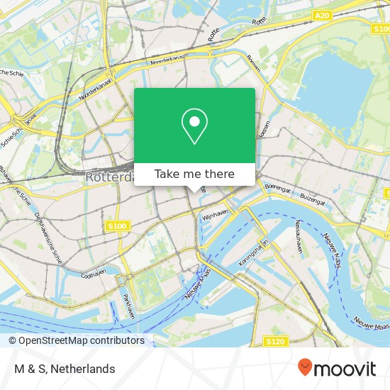 M & S, Beurstraverse 3011 AM Rotterdam Karte