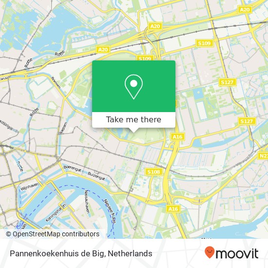 Pannenkoekenhuis de Big, Kralingseweg 20 3062 CG Rotterdam Karte