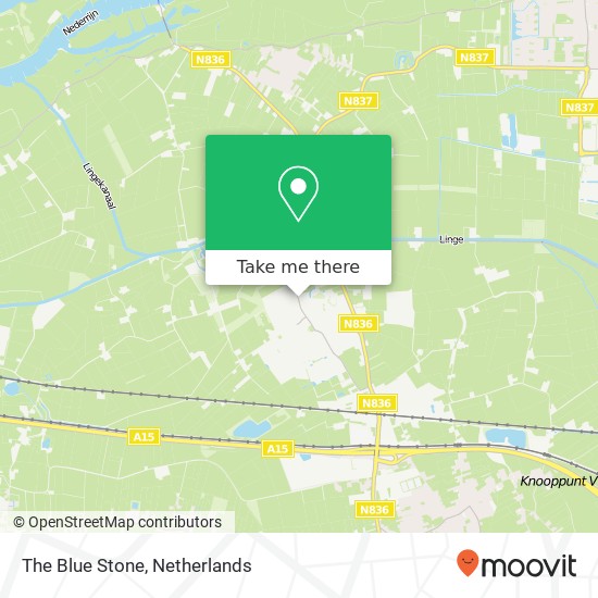 The Blue Stone, Hoofdstraat 58 6671 CG Overbetuwe Karte