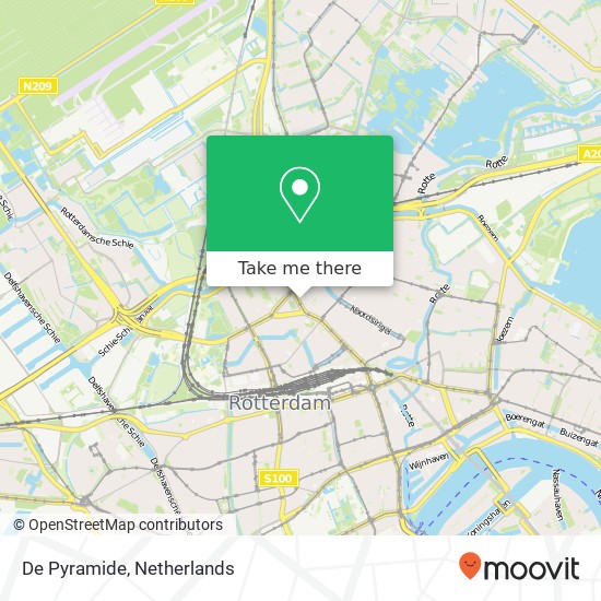 De Pyramide, Schieweg 91 3038 AJ Rotterdam map