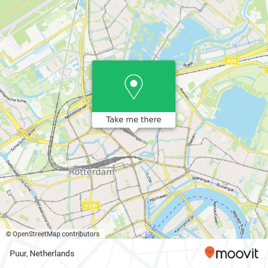 Puur, Noordsingel 101 3035 EM Rotterdam map