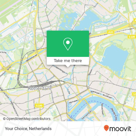 Your Choice, Noordmolenstraat 33 3035 RE Rotterdam Karte