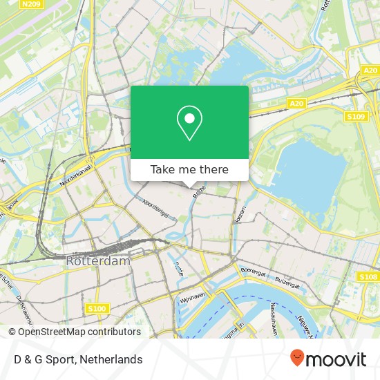 D & G Sport, Zwaanshals 3035 KE Rotterdam map