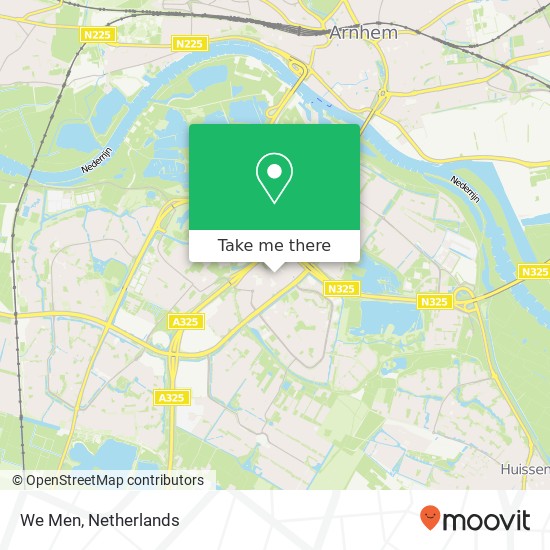 We Men, Kronenburgpassage 6831 EN Arnhem map