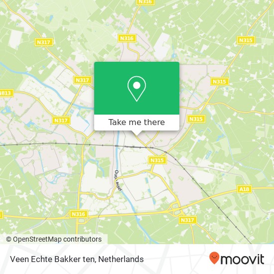 Veen Echte Bakker ten, Terborgseweg 33 7001 GM Doetinchem map