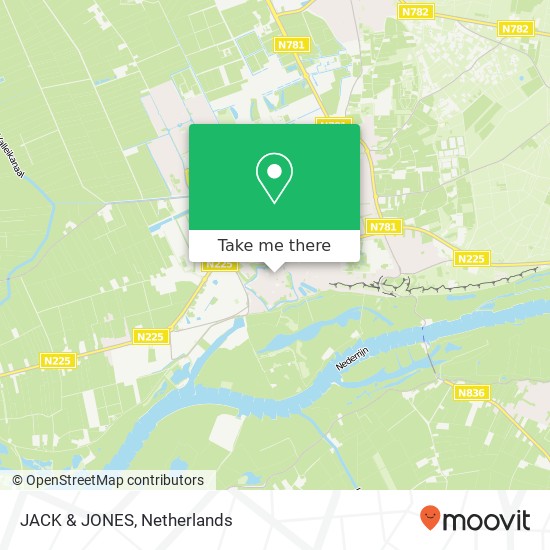 JACK & JONES, Hoogstraat 56 6701 BW Wageningen map