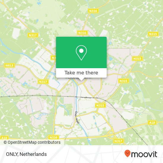 ONLY, Hamburgerstraat 44 7001 AL Doetinchem map