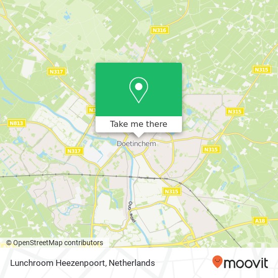 Lunchroom Heezenpoort, Heezenstraat 24 7001 BR Doetinchem map