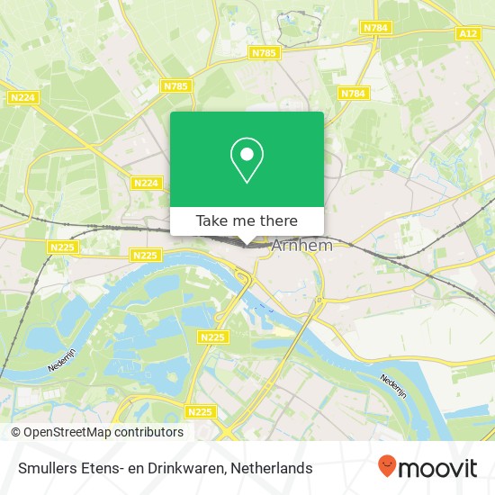 Smullers Etens- en Drinkwaren, Oude Stationsstraat 152 map