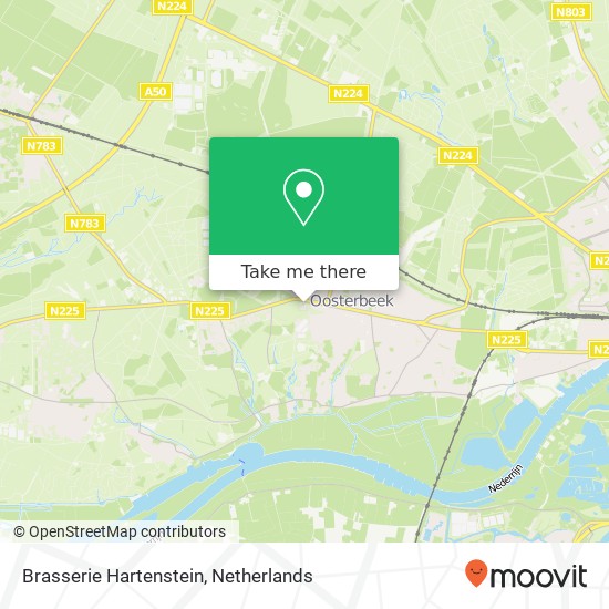 Brasserie Hartenstein, Utrechtseweg 226 6862 AZ Oosterbeek map