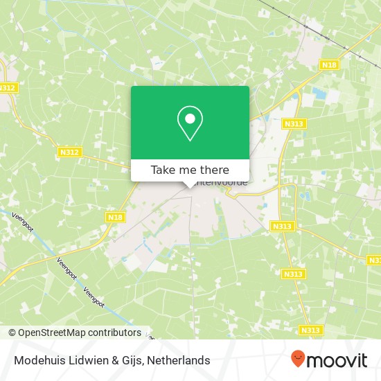 Modehuis Lidwien & Gijs, Rapenburgsestraat 30 7131 CZ Oost Gelre Karte