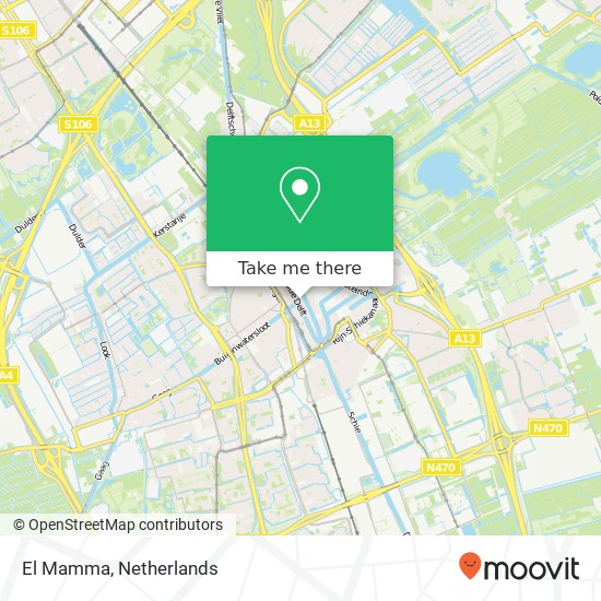 El Mamma, Peperstraat 3 2611 CH Delft map