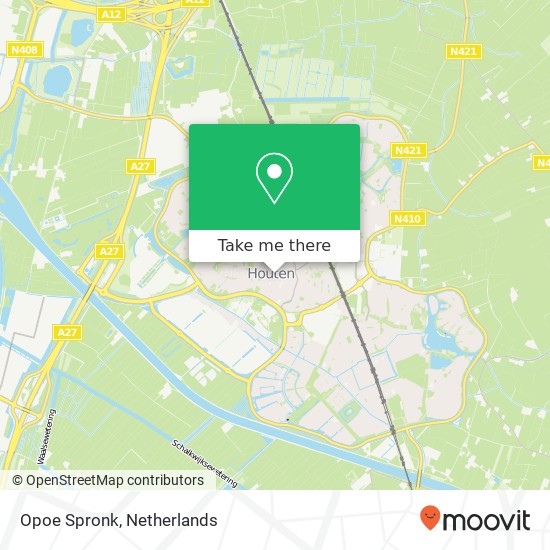 Opoe Spronk, Plein 17 3991 DL Houten map