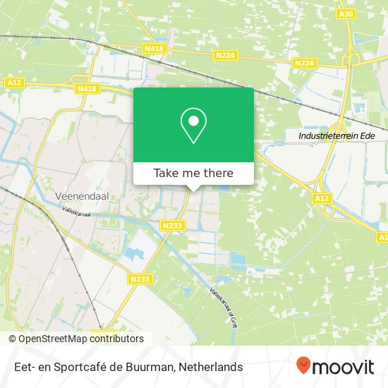 Eet- en Sportcafé de Buurman, Spiesheem 54 Veenendaal map