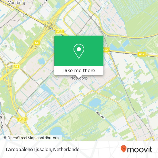 L'Arcobaleno Ijssalon, Dorpsstraat 4 2631 CT Nootdorp map