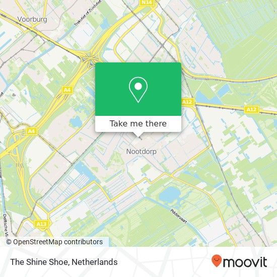 The Shine Shoe, Zilveren Zweep 2632 GP Nootdorp Karte