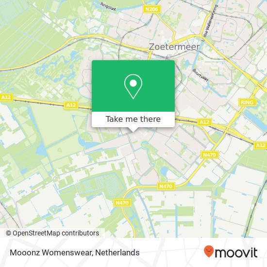 Mooonz Womenswear, Samanthagang 60 2719 CK Zoetermeer map