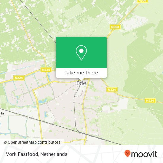 Vork Fastfood, Brouwerstraat 15 6711 AS Ede map