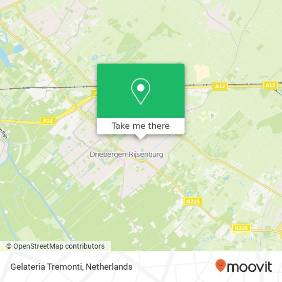 Gelateria Tremonti, Traaij 88 3971 GR Driebergen Karte