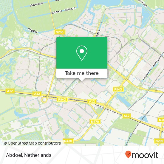 Abdoel, Oranjelaan 37 2712 GB Zoetermeer map