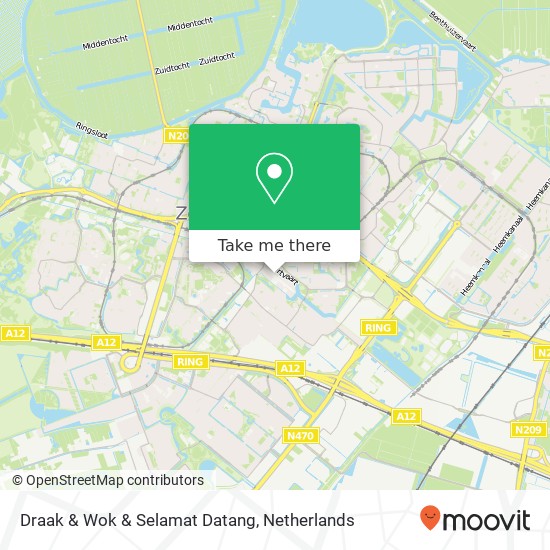 Draak & Wok & Selamat Datang, Dorpsstraat 100 2712 AM Zoetermeer Karte