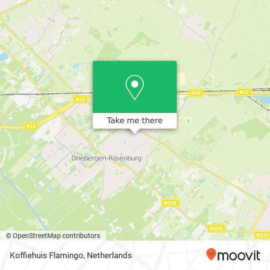 Koffiehuis Flamingo, Traaij 140 3971 GT Utrechtse Heuvelrug Karte