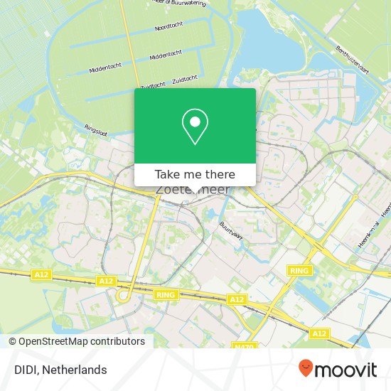 DIDI, Promenade 154 2711 AT Zoetermeer Karte