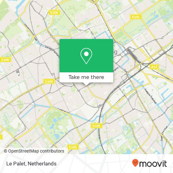 Le Palet, Hobbemastraat 176 2526 GW Den Haag map