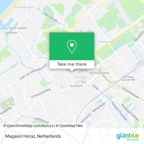 Magasin Horaz map