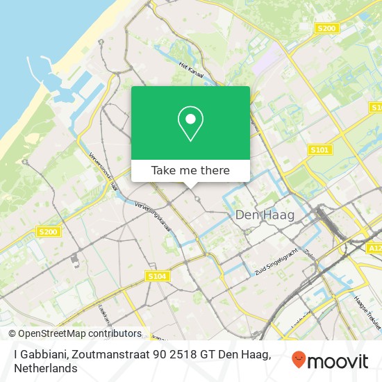 I Gabbiani, Zoutmanstraat 90 2518 GT Den Haag Karte