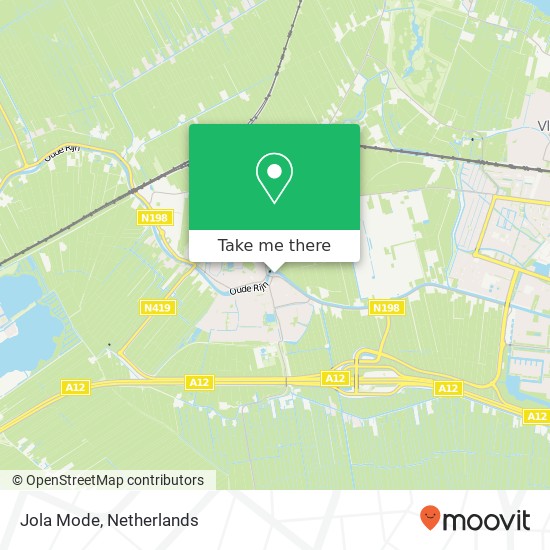 Jola Mode, Dorpsstraat 26 3481 EL Woerden map