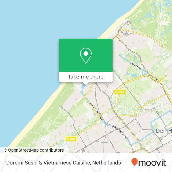 Doremi Sushi & Vietnamese Cuisine, Dokter Lelykade 2583 CL Scheveningen map